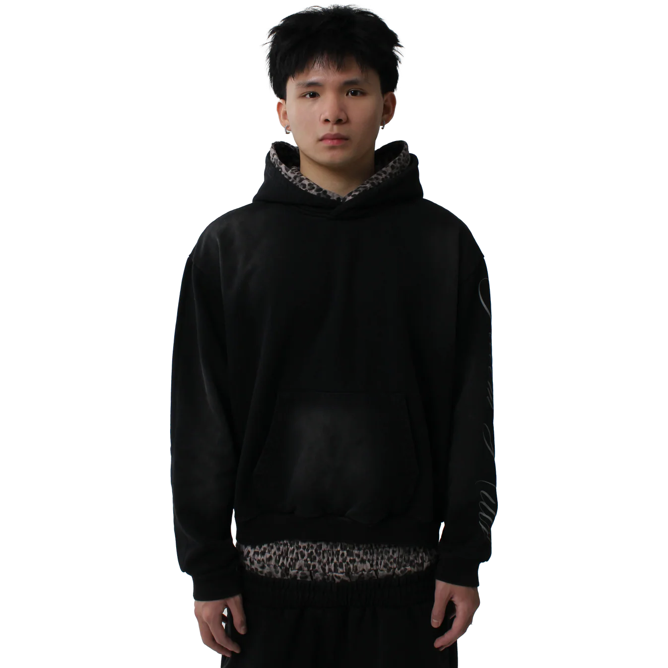 Black Leopard Hoodie