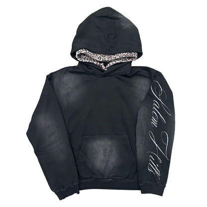 Black Leopard Hoodie